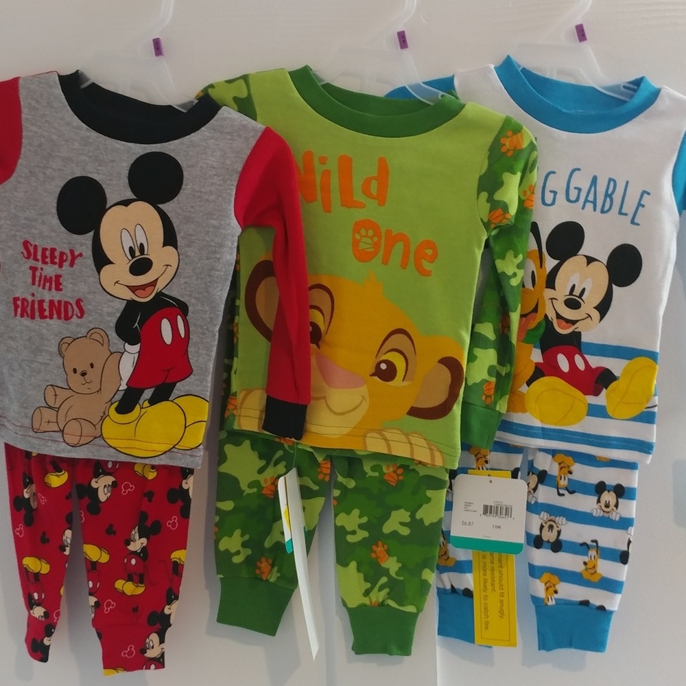🌠 3 NWT PJ Sets! Mickey and Lion Guard 🌠